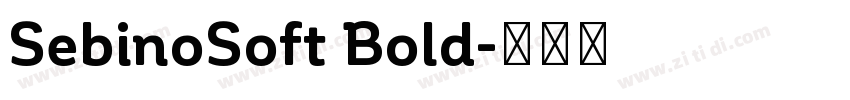 SebinoSoft Bold字体转换